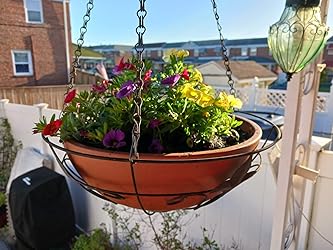 balcony hanging plant pots Terracotta Plastic Garden Planter
