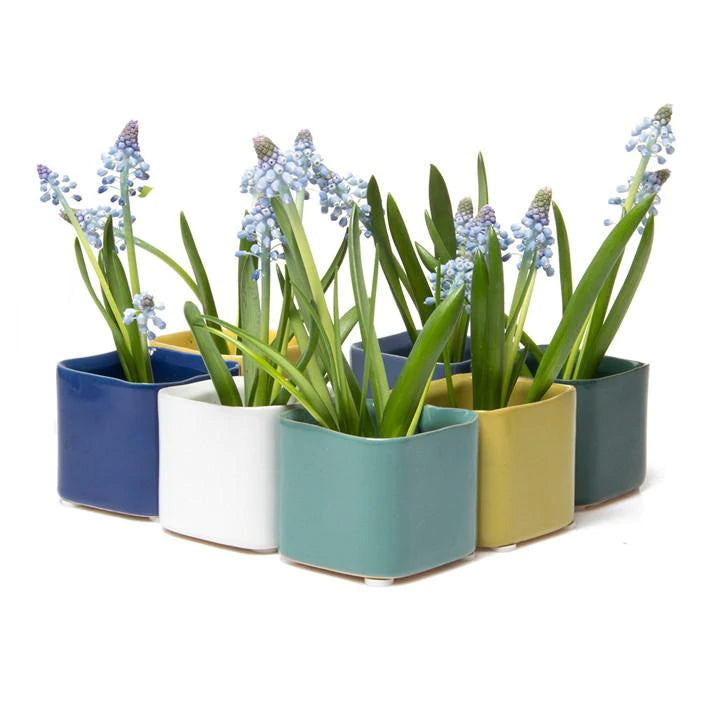 cube plant pots Svek Cube Small Pot White