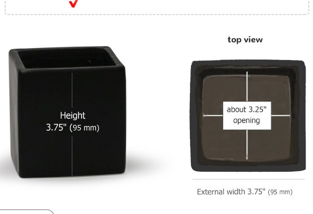 Ceramic Square Cube Pot