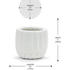 Unique Modern White Pot
