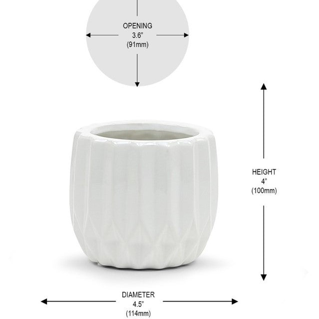 Unique Modern White Pot