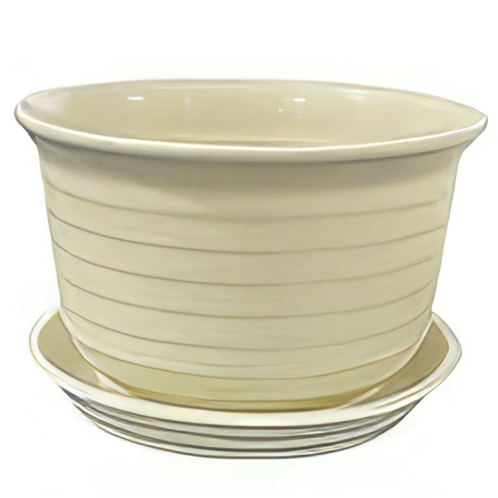 Plastic Nursery Pots for Plant Transplanting – Includes Drainage Holes and Saucers