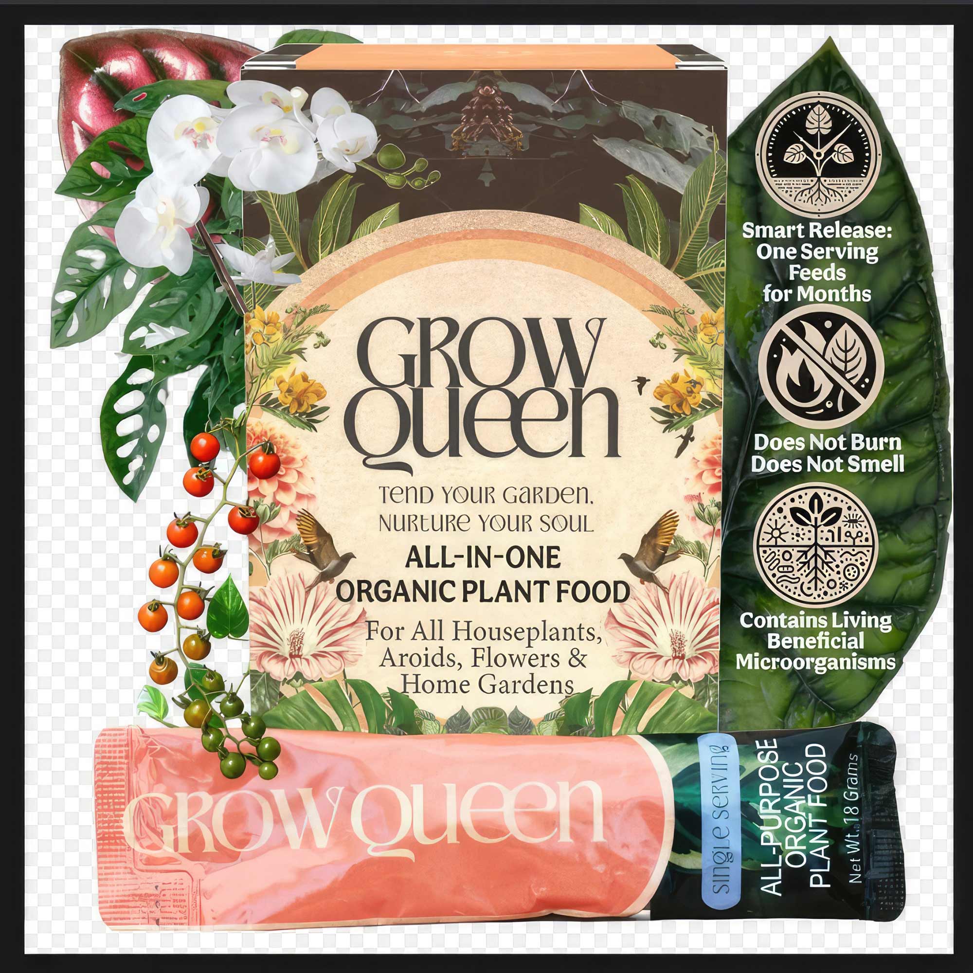 All-in-One Organic Plant Food for Indoor Plants (7-Packets)
