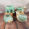 Animal Ceramic Planters for Indoor Succulents and Cacti, Small Pots with Drainage