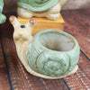 Animal Ceramic Planters for Indoor Succulents and Cacti, Small Pots with Drainage