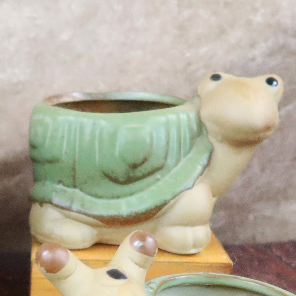 Animal Ceramic Planters for Indoor Succulents and Cacti, Small Pots with Drainage