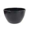 Black Ceramic Garden Bowl planter with a glossy finish, displayed on a white background. Suitable for indoor or outdoor use.