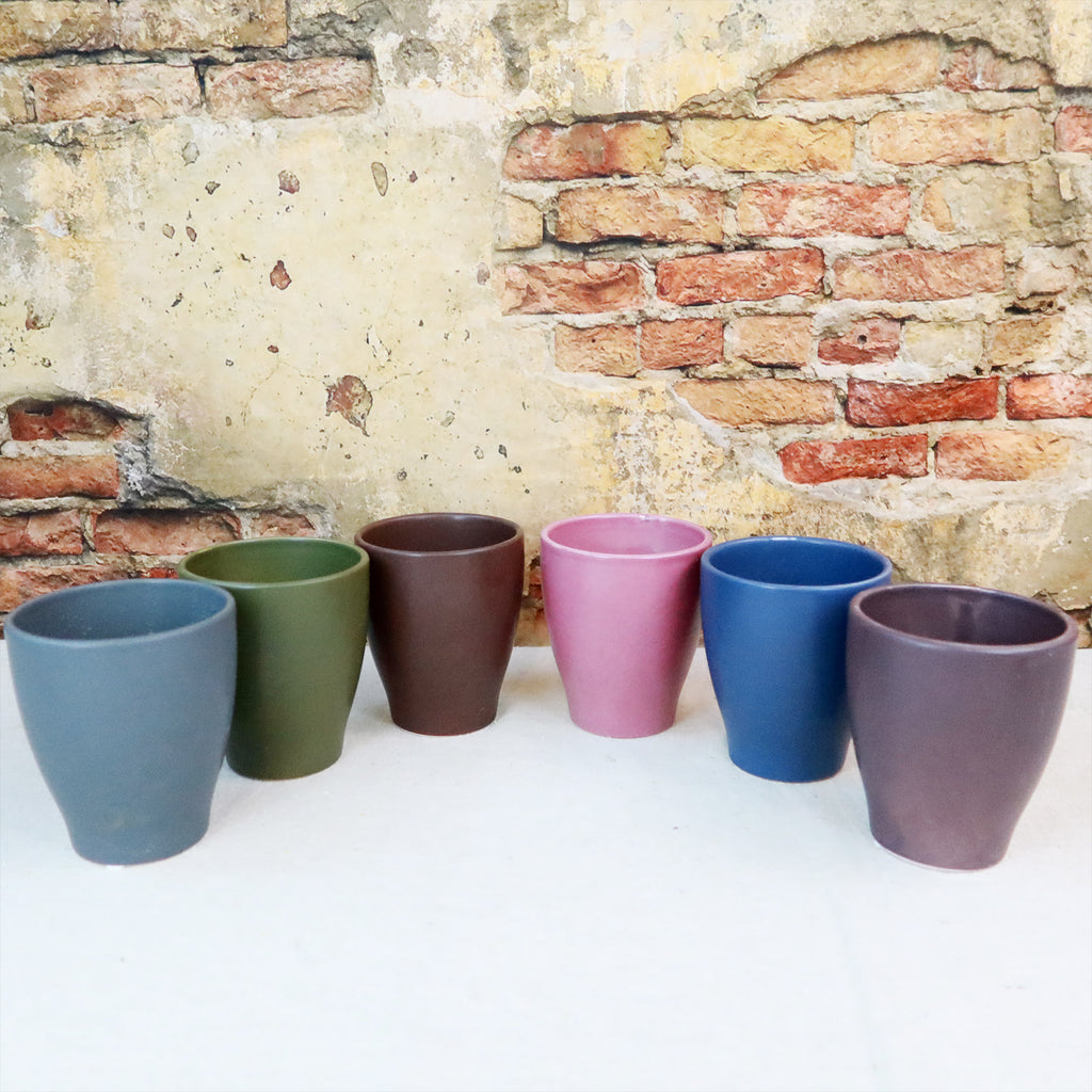 Ceramic Matte 4" Solid Color Pottery