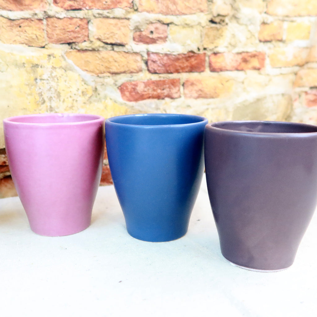 Ceramic Matte 4" Solid Color Pottery