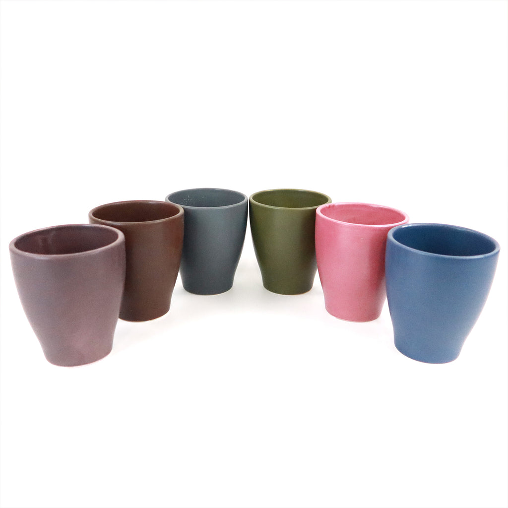 Ceramic Matte 4" Solid Color Pottery