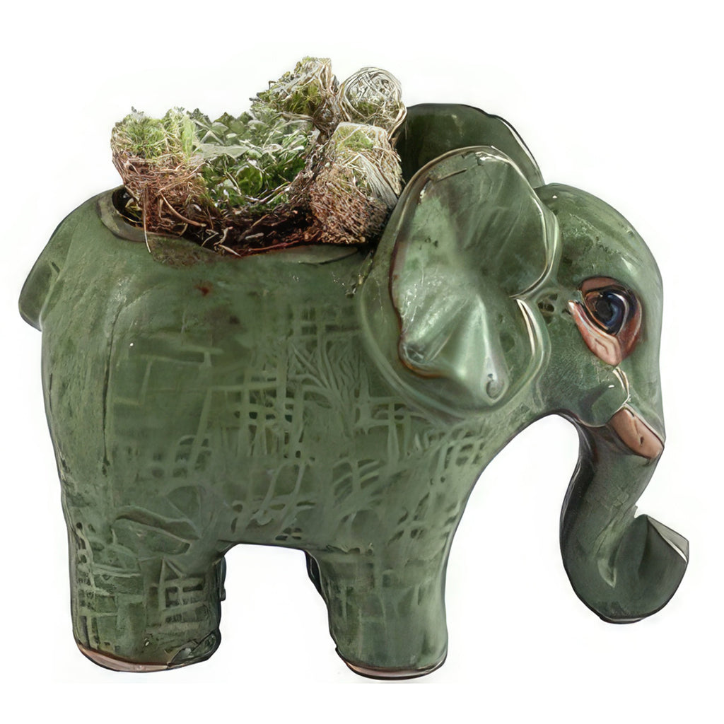 Animal Ceramic Planters for Indoor Succulents and Cacti, Small Pots with Drainage