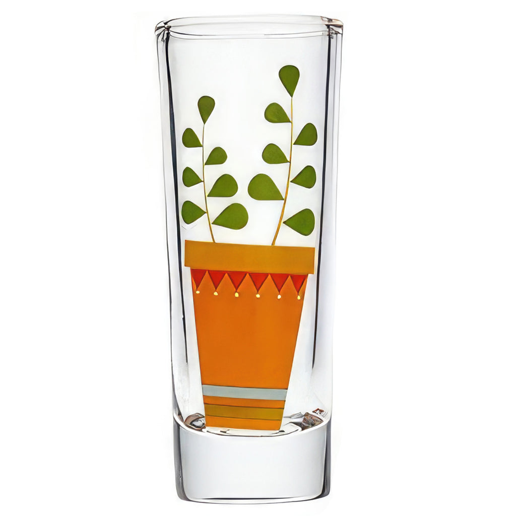 Decorative Gift Shot Glass with Cactus Designs- 2 oz Party Size Shot Glasses Set of 5