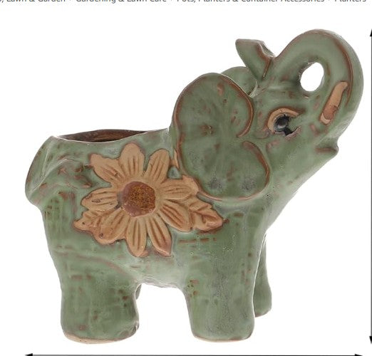Animal Ceramic Planters for Indoor Succulents and Cacti, Small Pots with Drainage