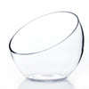 Decorative Half Moon Glass Bowl for Plants