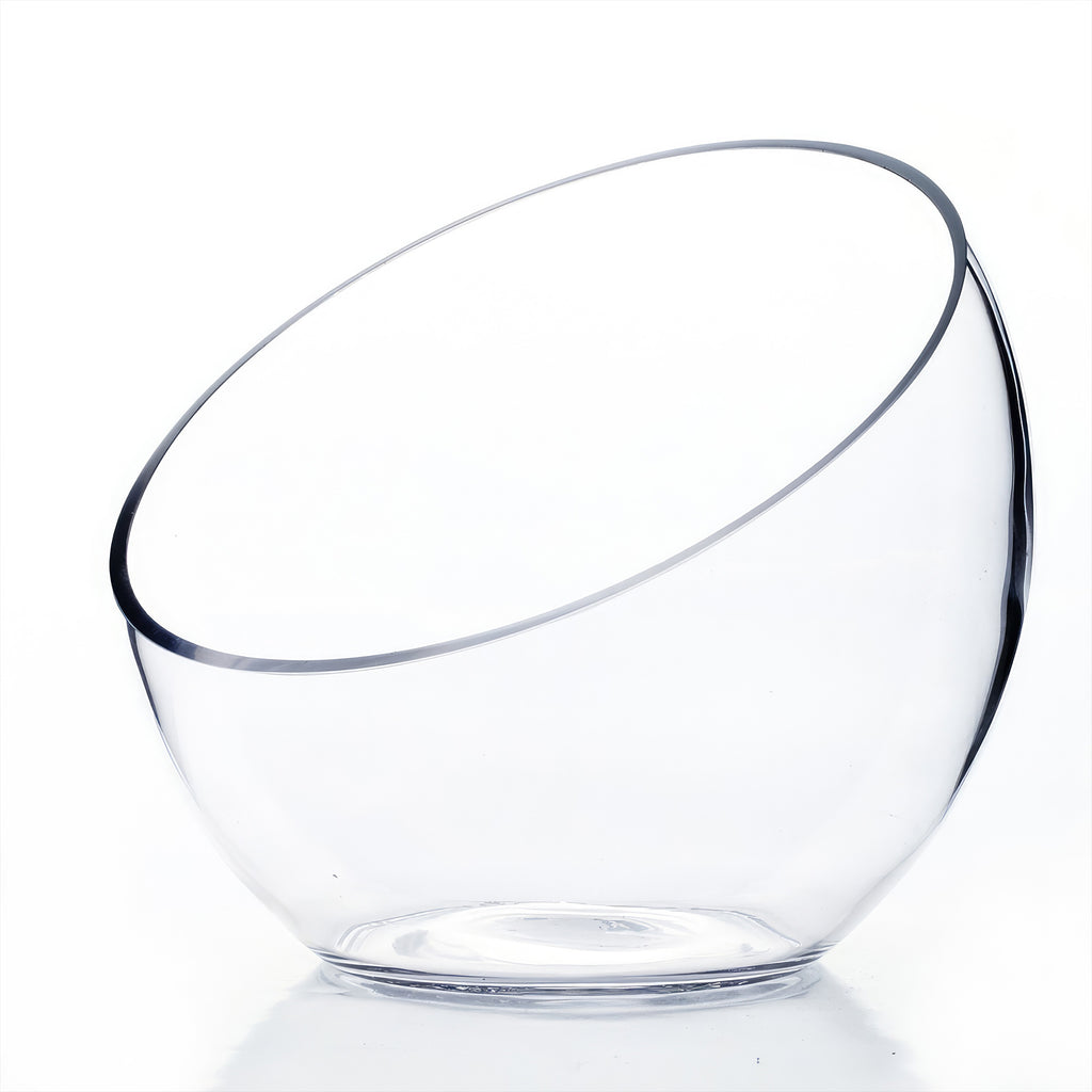 Decorative Half Moon Glass Bowl for Plants