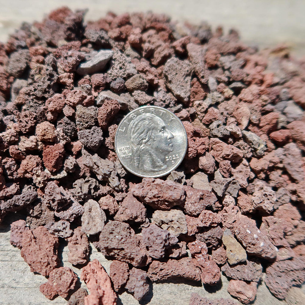 1 Lb 3/8 Red river rock Cactus and Succulent Top Soil Dressing