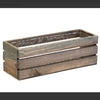 Rustic Cracked Wood Box Long Rectangle