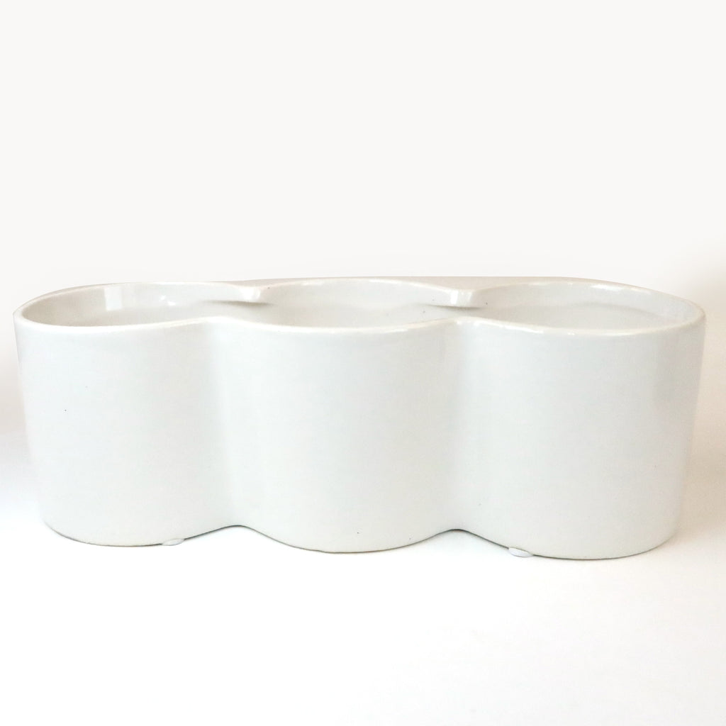 Triple Ceramic planter
