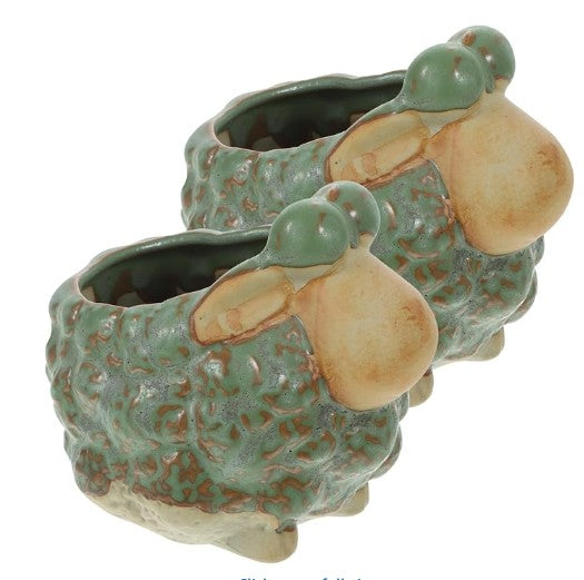 Animal Ceramic Planters for Indoor Succulents and Cacti, Small Pots with Drainage