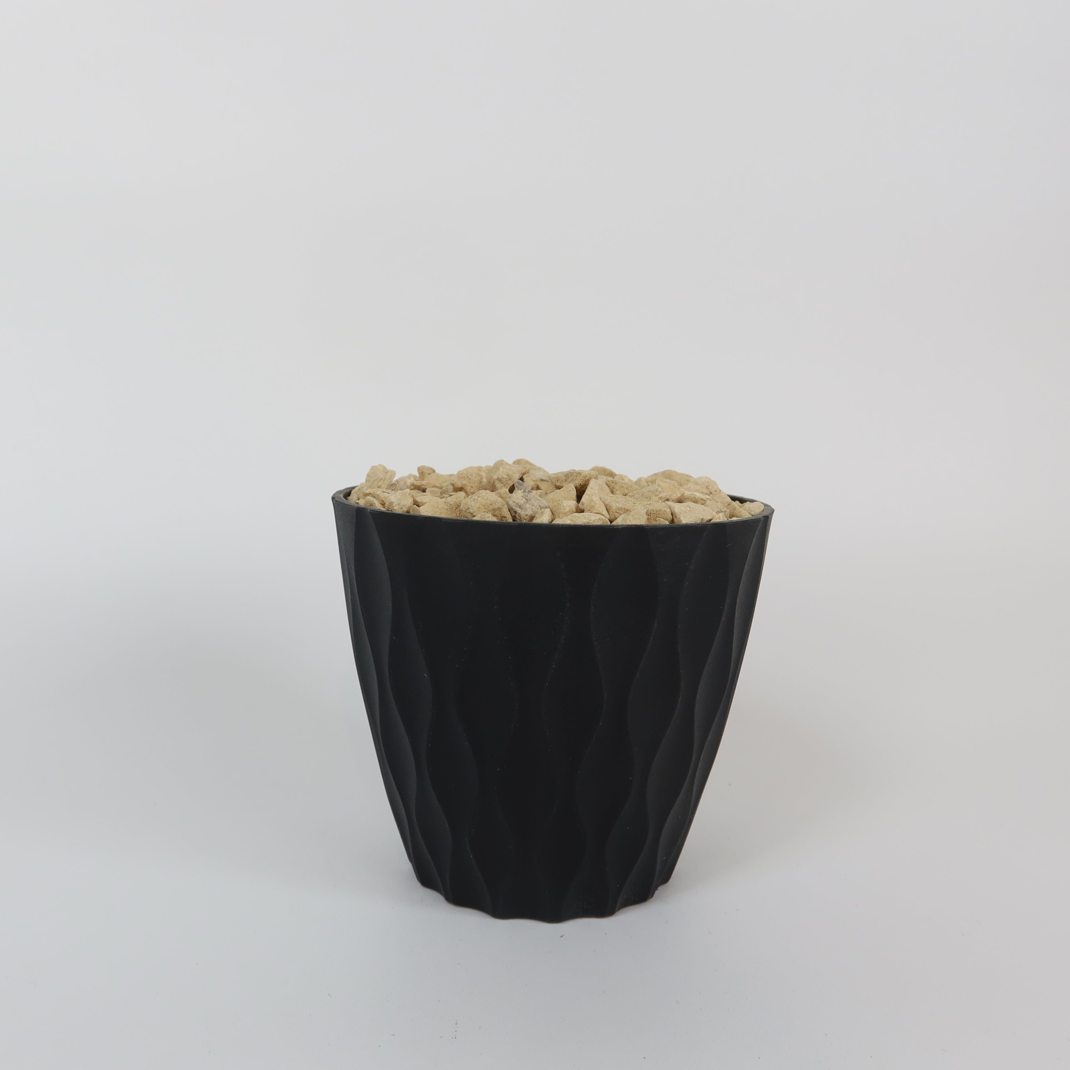 6 inch Black Houseplant Pot