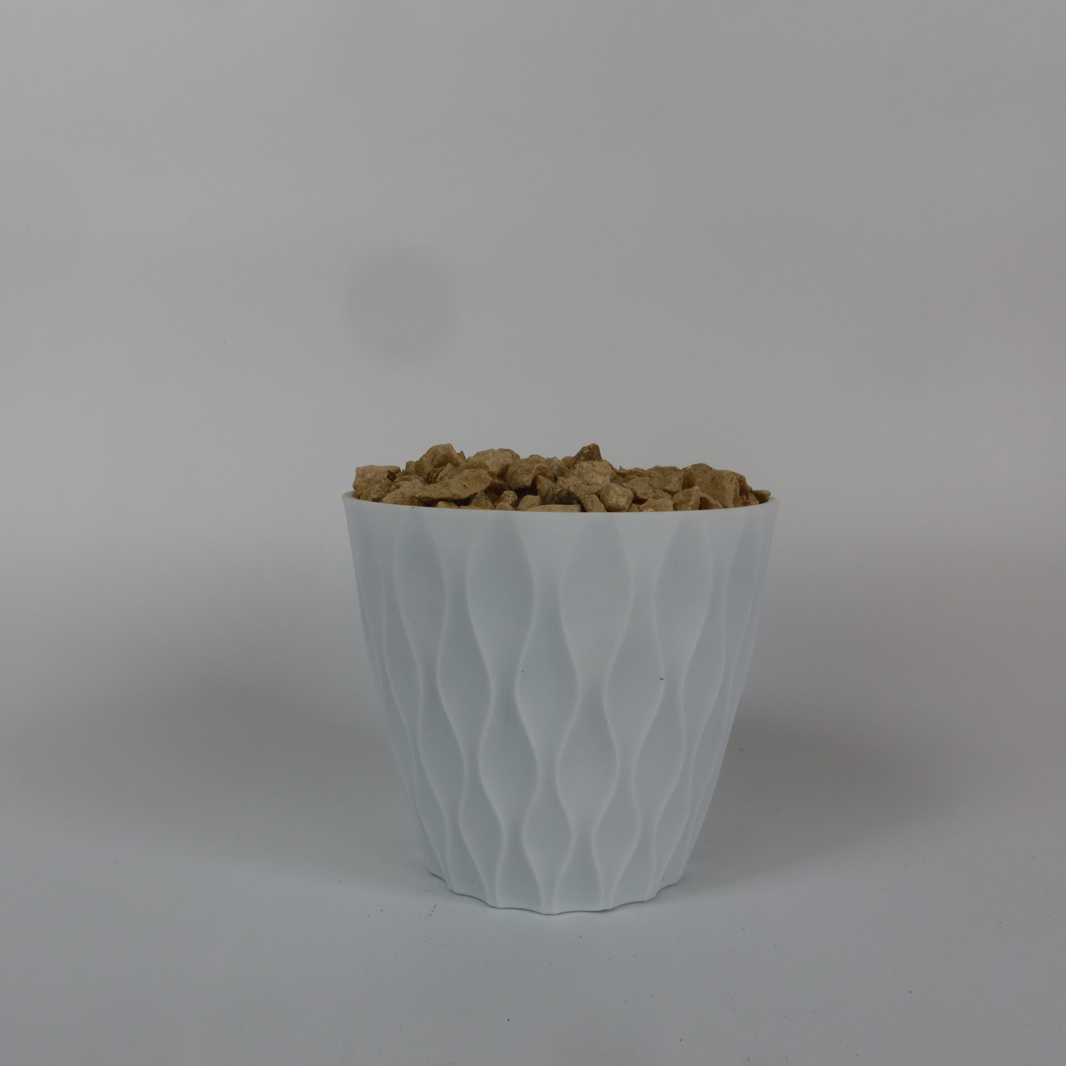 6 inch White Houseplant Pot