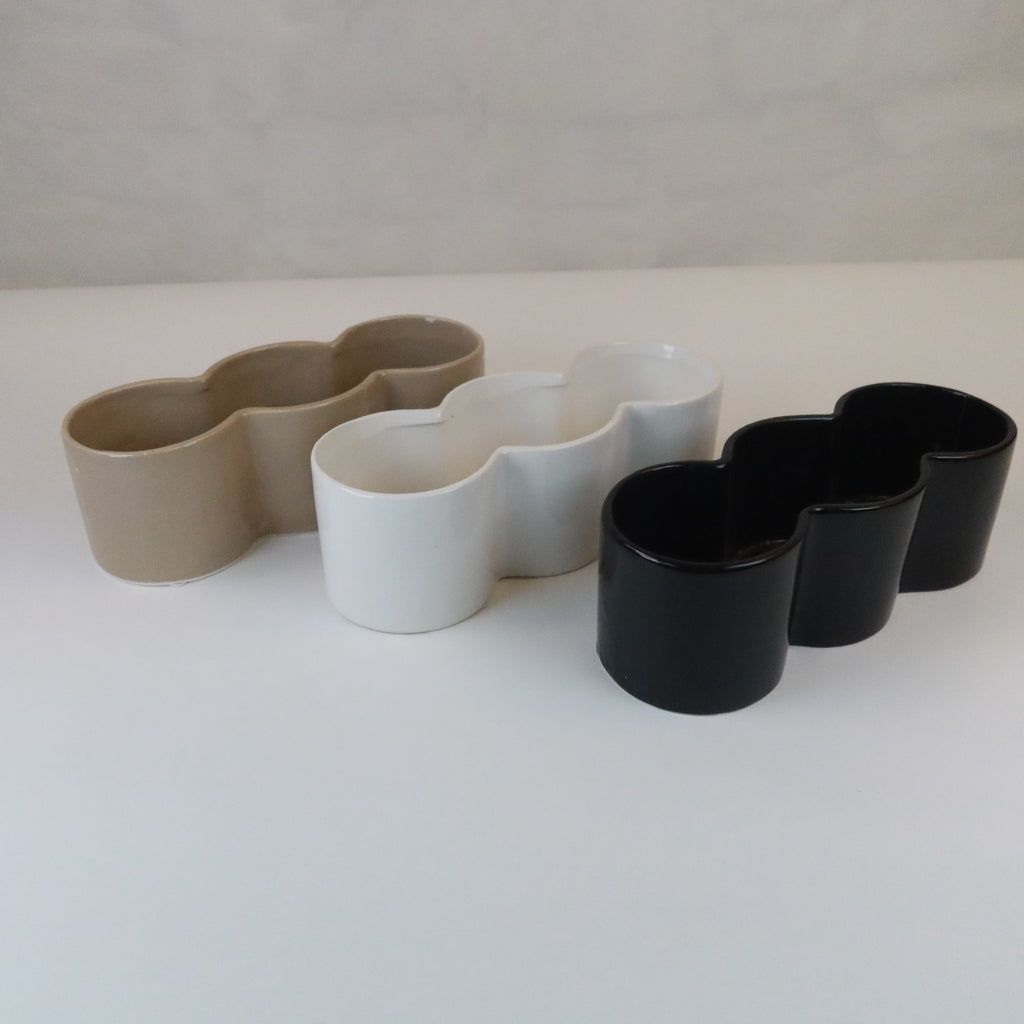 Triple Ceramic planter