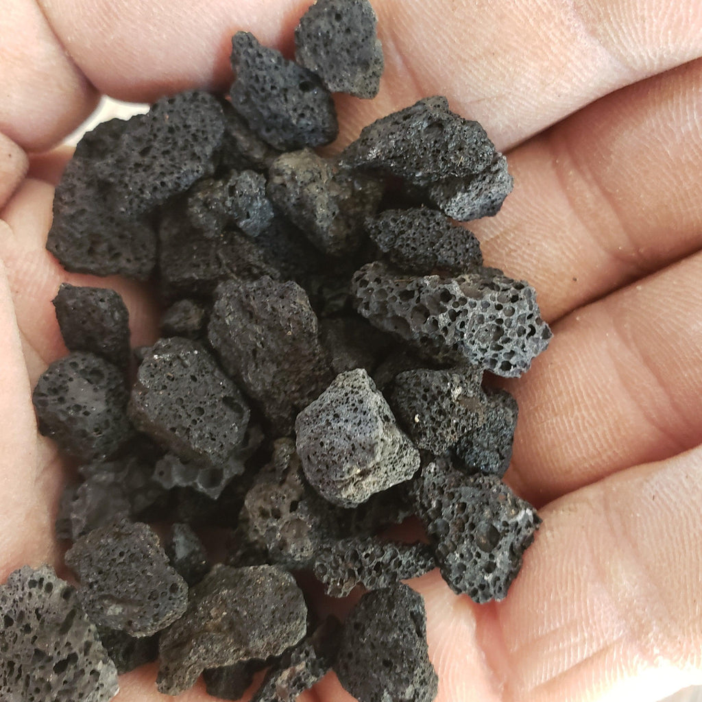 Black Volcanic lava Rock