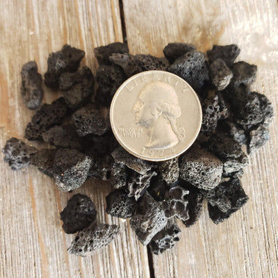 Black Volcanic lava Rock