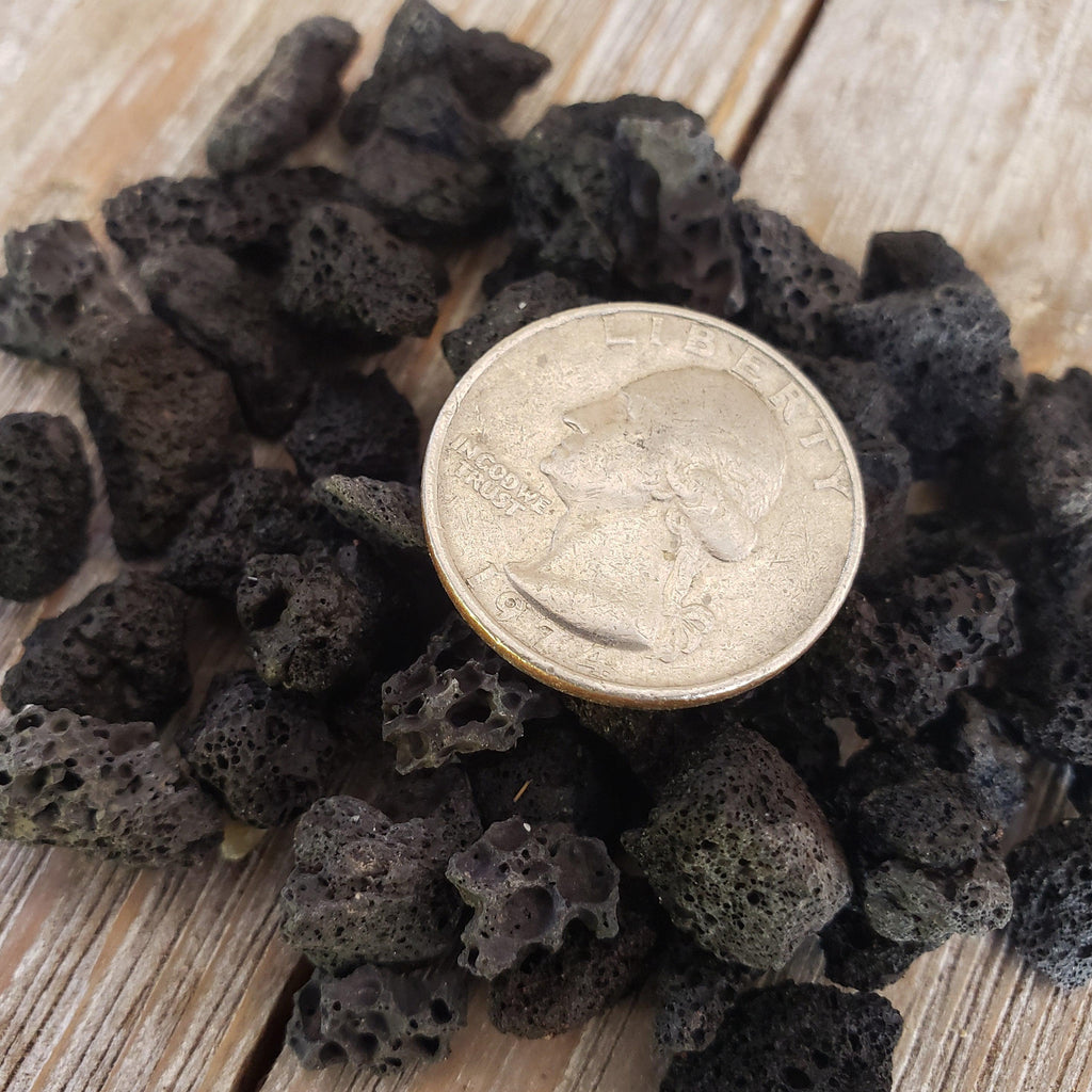 Black Volcanic lava Rock